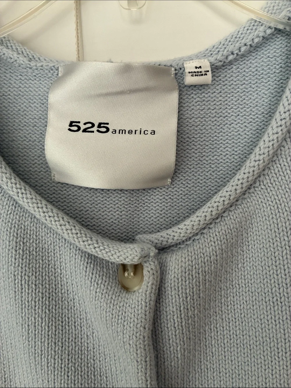 525 America Farrah Sweater Vest SZ M Blue